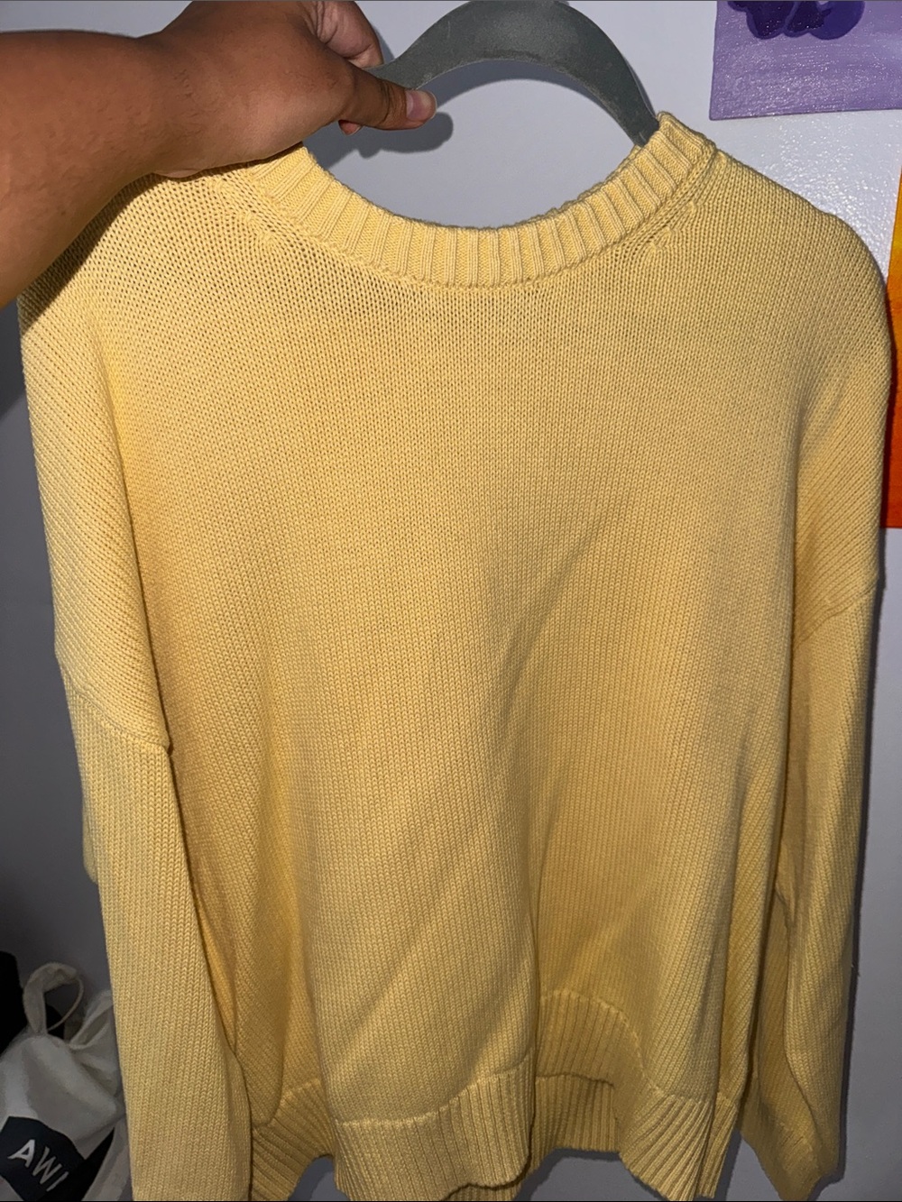 GAP Soft Yellow Crewneck Sweater